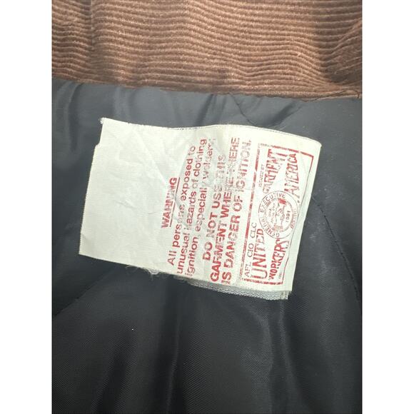 Vintage Carhartt Coat Brown Duck Canvas Tan 42 Tall CQ196 - Picture 11 of 16